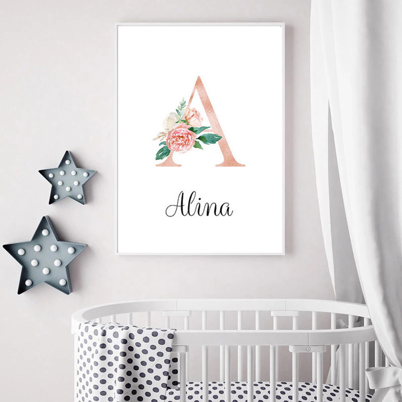 1 stuk frameloos canvas schild - Baby Name Wall Art recensie en prijs
