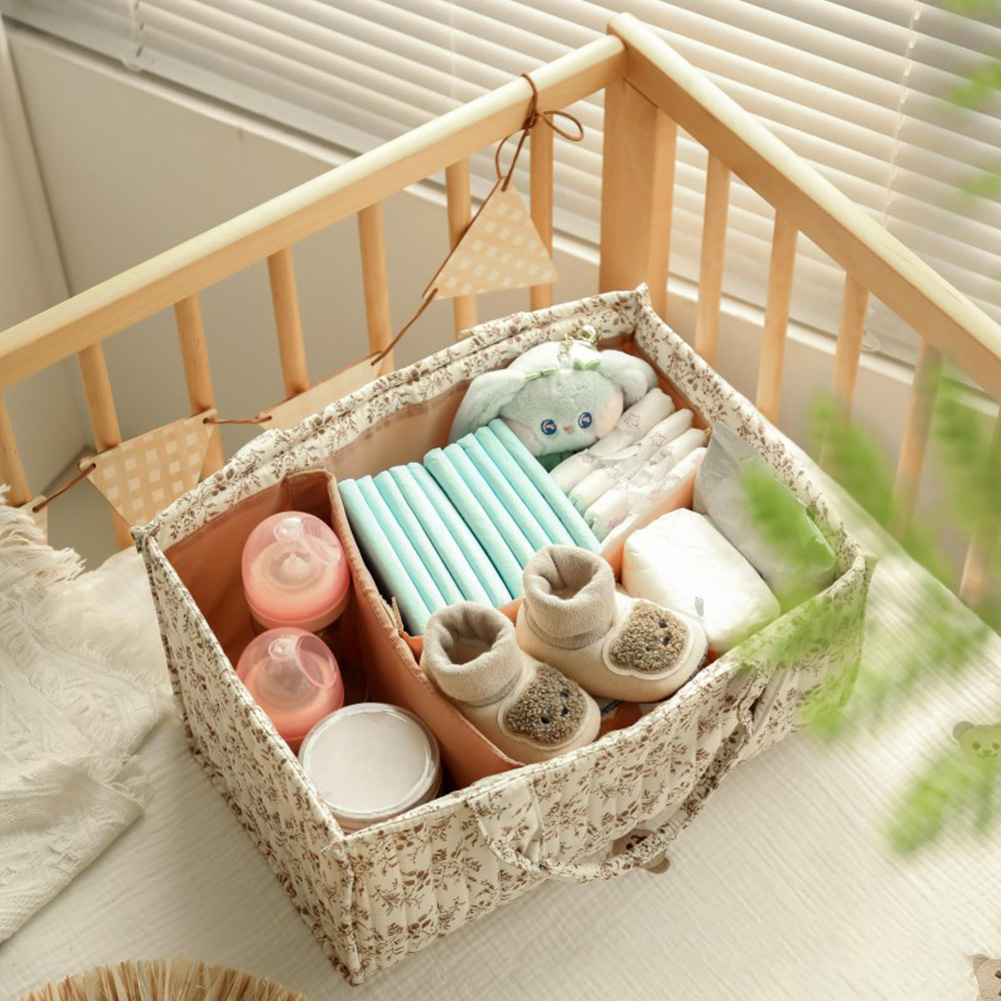 Bloemenprint luiersorganizer m - Baby Nursery Essentials recensie en prijs