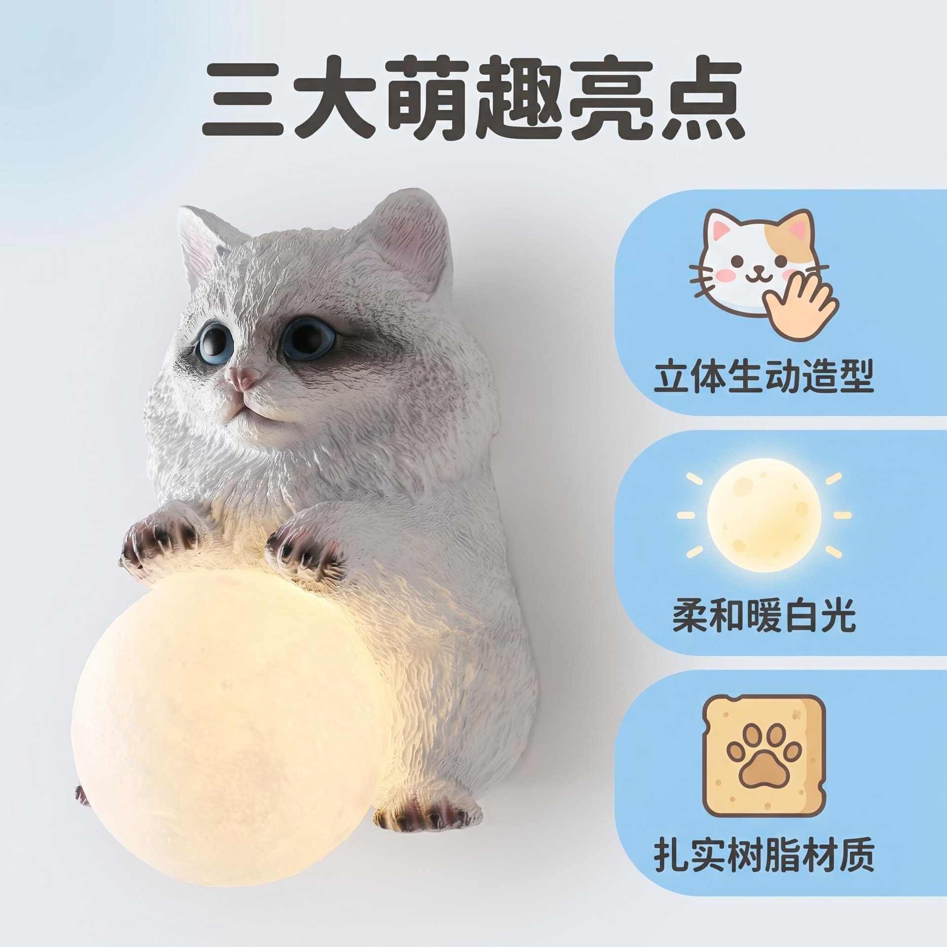 Kattenmaan Wandlamp Kinderkame - Baby Nursery Light Fixture recensie en prijs