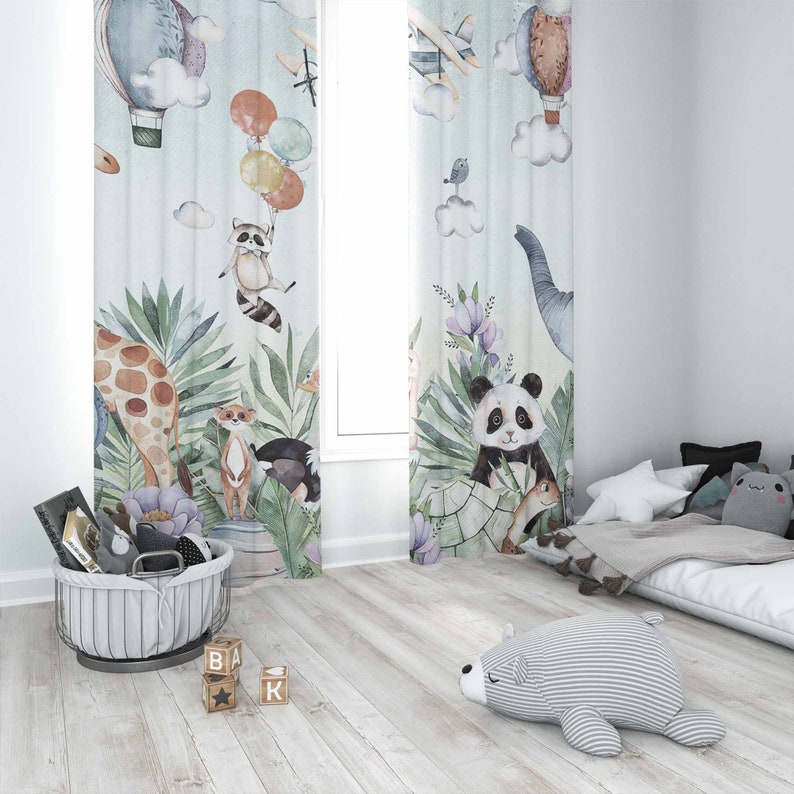 Safari Animal Party Kinderkame - Baby Nursery Blackout Curtains recensie en prijs