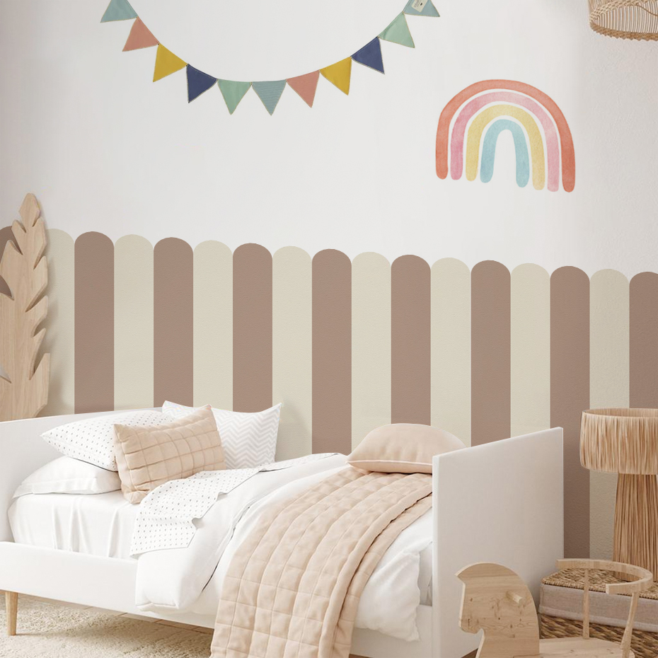 Veelkleurig verticaal gestreep - Baby Nursery Stickers recensie en prijs