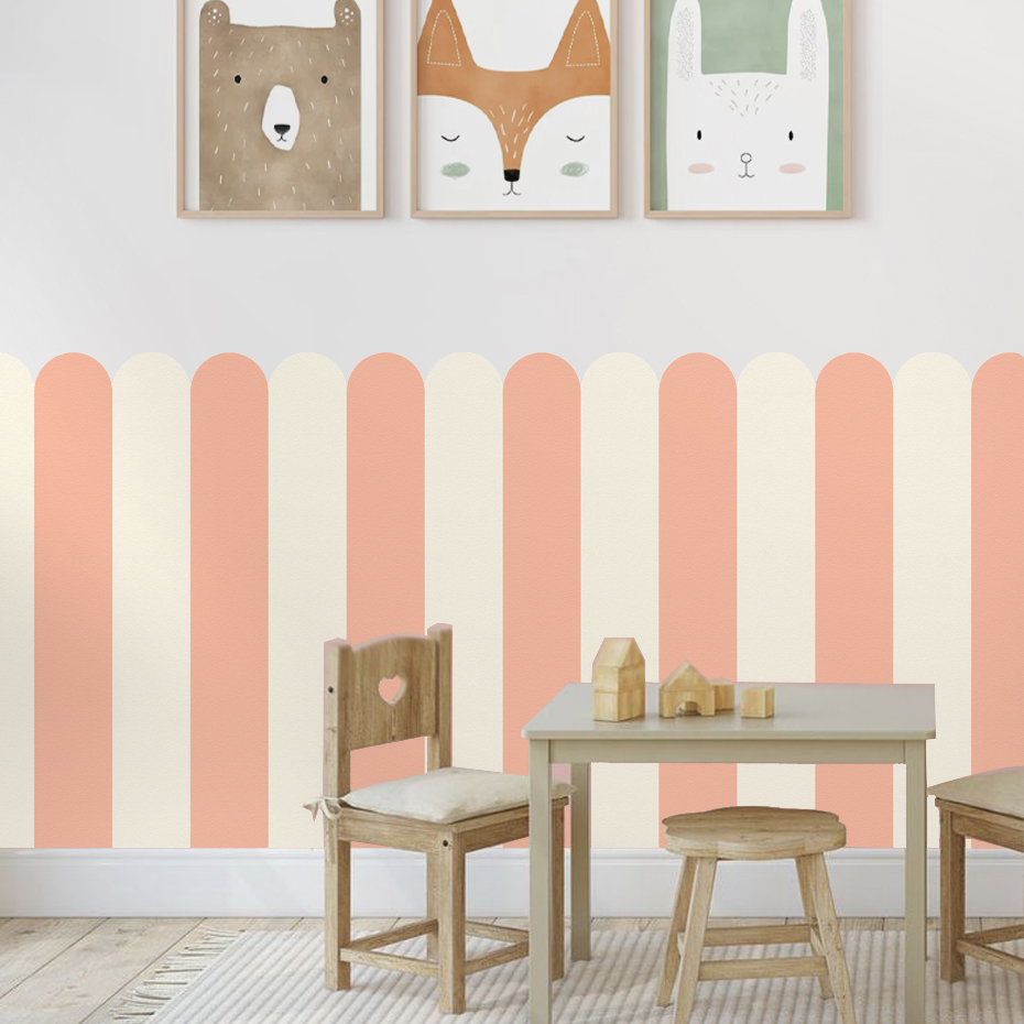 Veelkleurig verticaal gestreep - Baby Nursery Stickers recensie en prijs