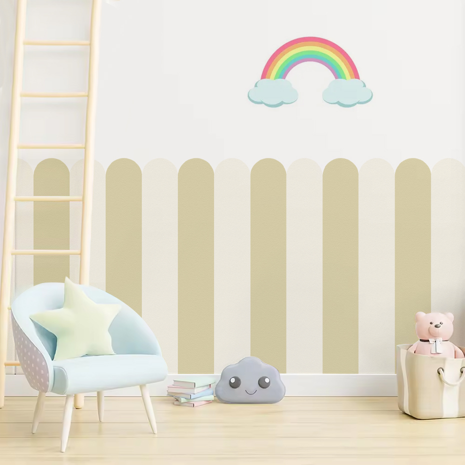 Veelkleurig verticaal gestreep - Baby Nursery Stickers recensie en prijs