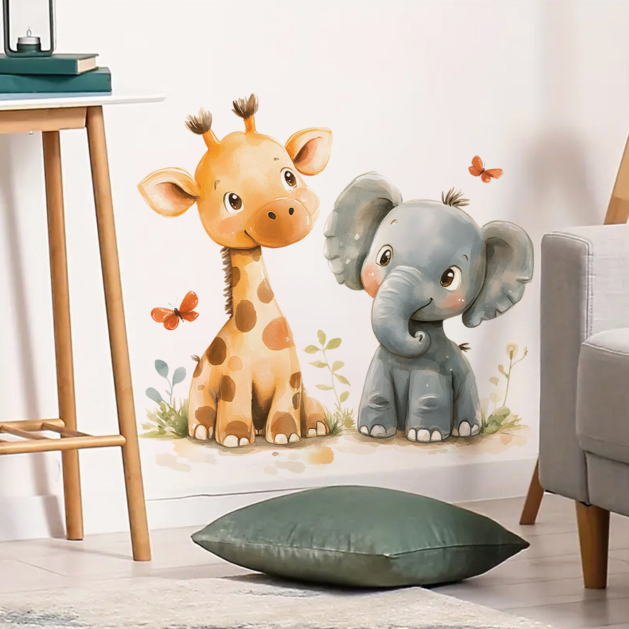 Leuke giraffe en olifant muurs - Baby Nursery Stickers recensie en prijs