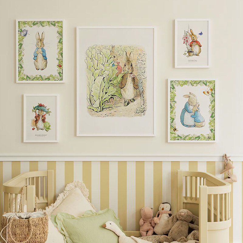 1PC frameloze decoratieve kuns - Baby Nursery Vintage Decor recensie en prijs